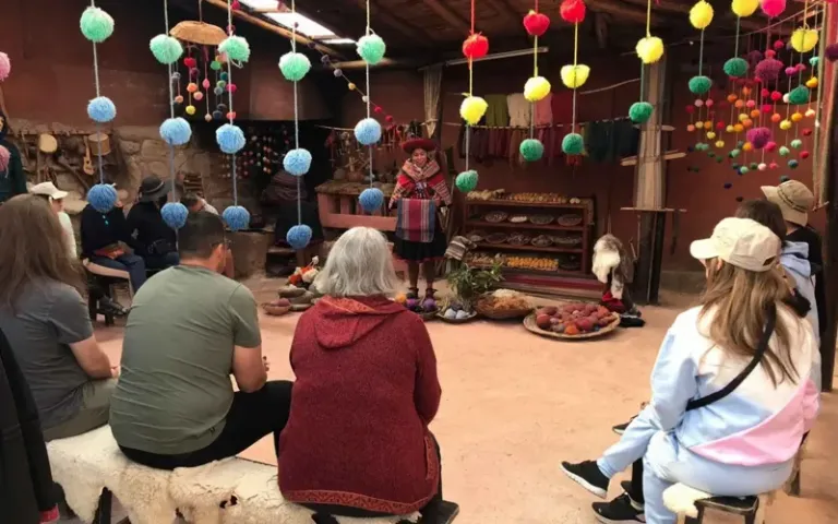 Oficina têxtil em Chinchero